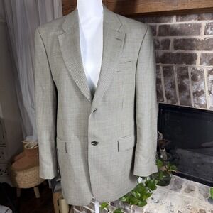 Vintage Ralph Lauren Blazer Mens Wool Houndstooth Sport Coat 1998 Canada Union